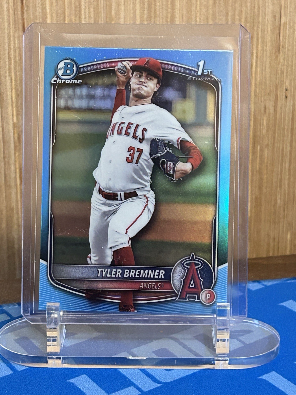 2025 Bowman Draft Tyler Bremner Chrome Sky Blue Refractor 1st Prospect #BDC-37