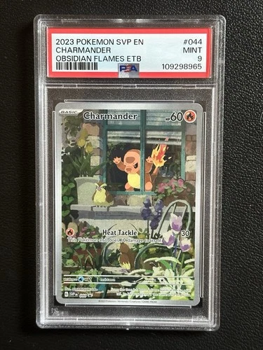 2023 Pokemon Charmander 044 Promo PSA 9 #044 Obsidian Flames