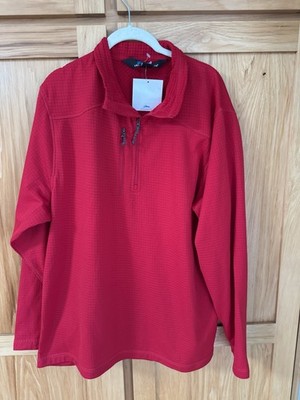 Tri Mountain Performance Men s Red Quarter Zip Pullover Men s Lg NWT Athletic