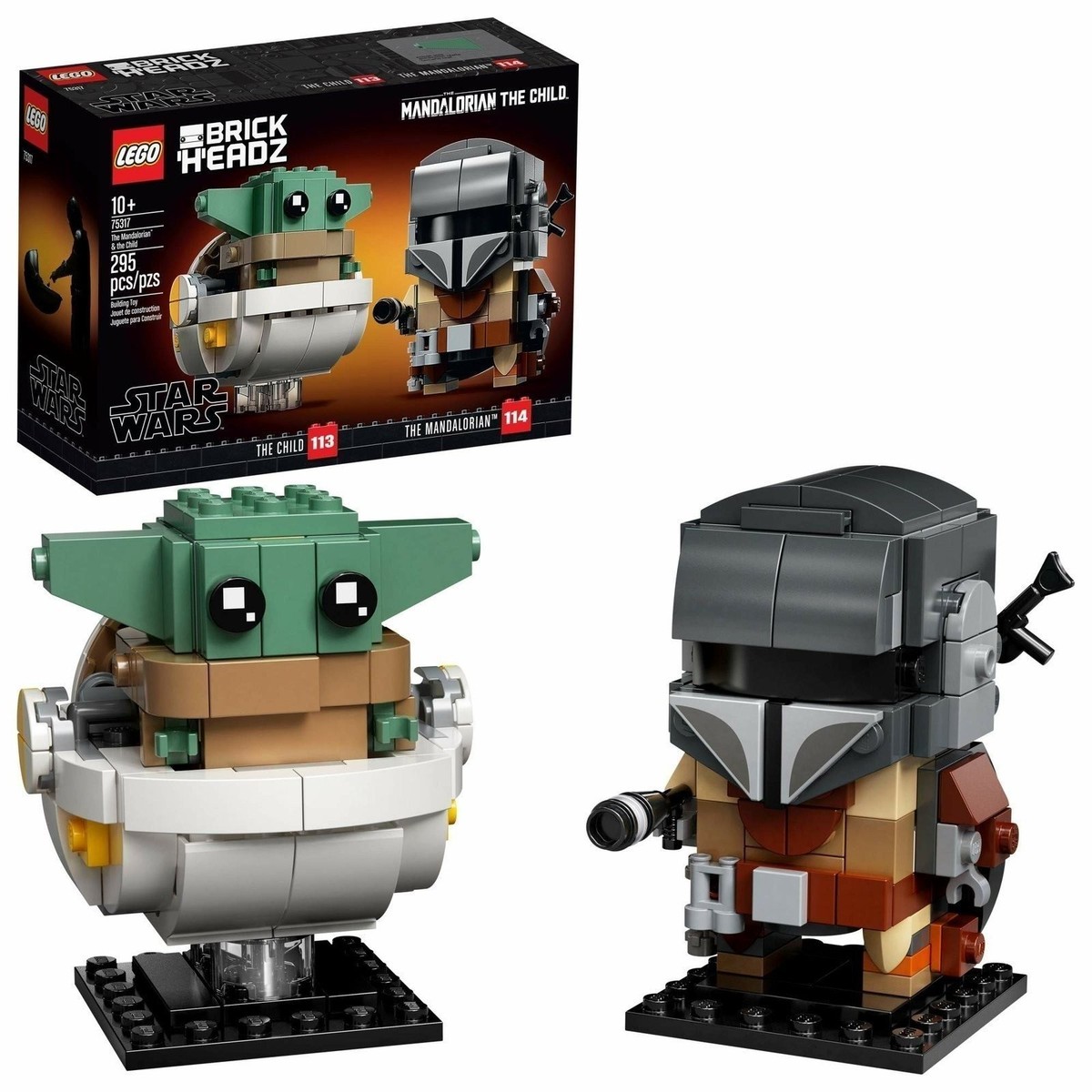 LEGO 75317 BrickHeadz Star Wars The Mandalorian & The Child Grogu