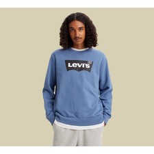 LEVI S STANDARD GRAPHIC CREWNECK SWEATSHIRT IN SUNSET BLUE, Size: XS