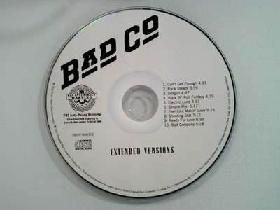 Bad Company Extended Versions CD 2011 Sony Music Rock Classic
