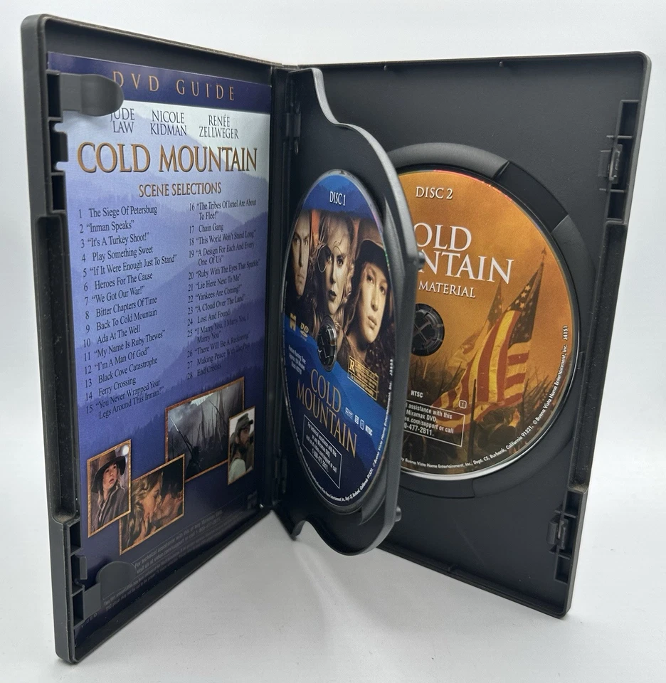 Cold Mountain DVD Widescreen Collector’s Edition 2-Disc-Set Nicole Kidman 2003 - Image 3 of 3