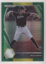 2021 Panini Prizm Draft Picks Green & Yellow Hyper Prizm Wes Kath #PDP57 0m0g