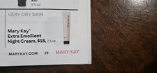 Mary Kay Extra Emollient Anti-Aging Cream for Dry Skin - 2.1 fl oz