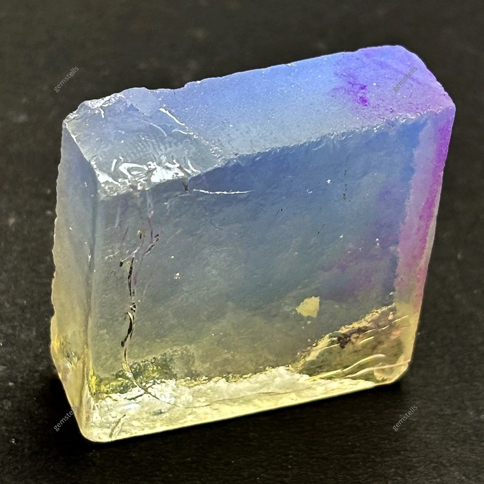 Lab-Created Stunning Opalite 244.90 Ct Uncut Rough Gems Certified Gemstone - Image 4 of 4