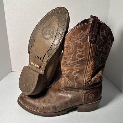 Double H Brown Leather Mid-Calf Boots Amazon.com | DOUBLE-H Women main image 4