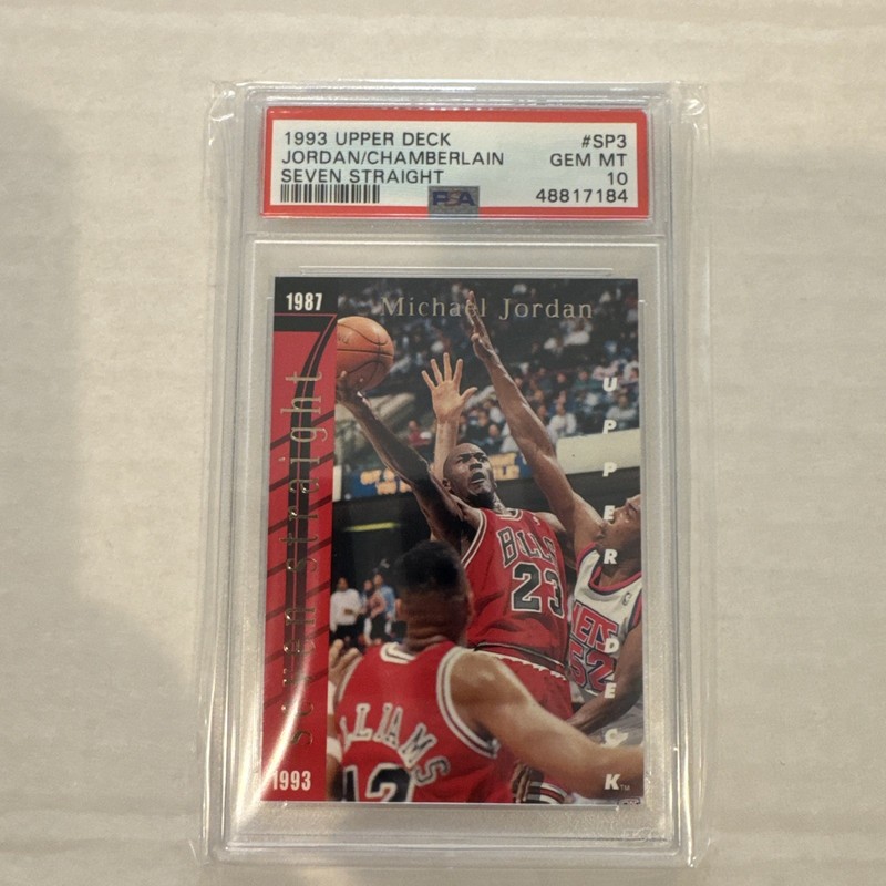 1993 Upper Deck Jordan/Chamberlin Seven Straight -#SP3 - PSA 10