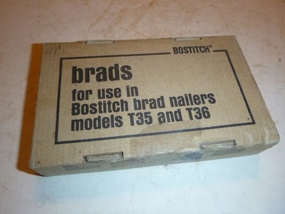 Bostitch 16 gauge 1-1/8 brad nails BT1212C 5000 T35 T36