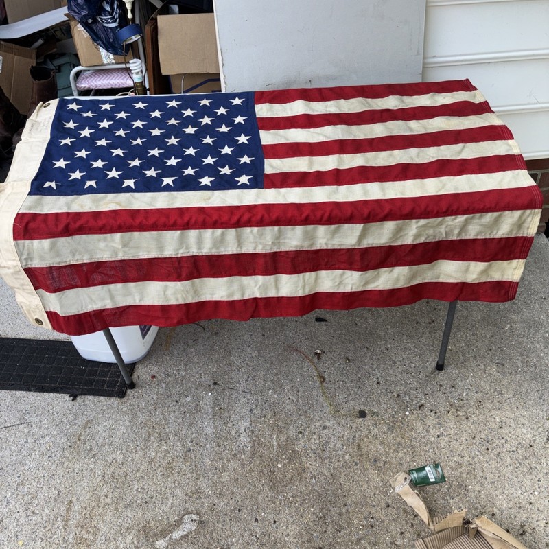 Vintage Vietnam era 50 star American flag