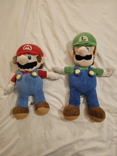 Super Mario  Luigi Plush Lot Nintendo 2020 Stuffed Dolls 15  Video Game Toys