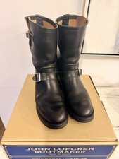 John Lofgren Bootmaker Black Engineer Boots S...