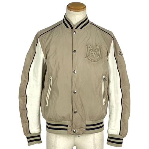 MONCLER Deetian Bomber Giacca Detian Maglione Piumino Beige Uomo