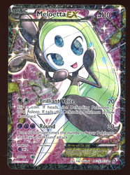 Meloetta EX RC25/RC25 Legendary Treasures Radiant Collection Full Art Holo