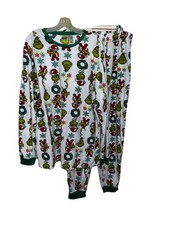 Dr. Seuss The Grinch Holiday Christmas Two-Piece Pajama Set Size LT Pajamas