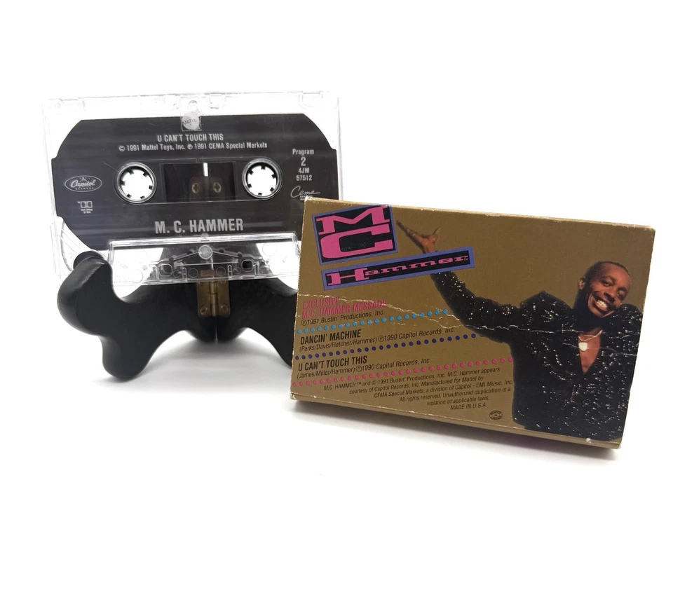 M.C. Hammer Cassette 1991 Promo Message U Can’t Touch This Dancin’ Machine - Image 2 of 2