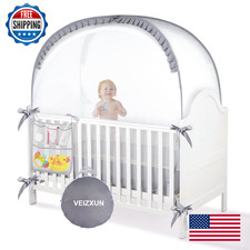 Baby Crib Tent Toddler Safety Bed Net Mosquito  Fall Prevention Portable Infant
