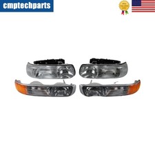 4pcs Halogen Headlight Set For 2000-2006 Chevrolet Suburban 1500 2500 Tahoe Lr 4pcs Halogen Headlight Set For 2000-2006 Chevrolet Suburban 1500 2500 Tahoe Lr