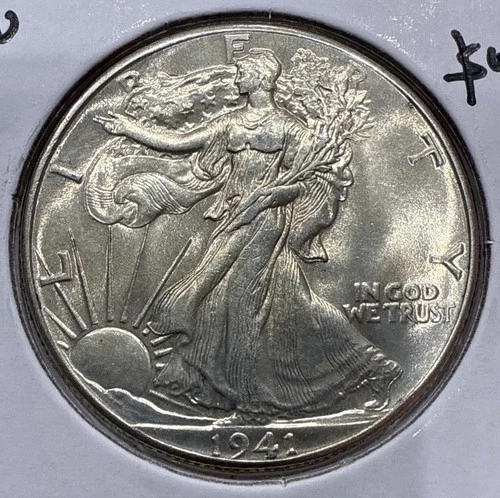1941 Walking Liberty Half Dollar 50C Coin - BU Uncirculated