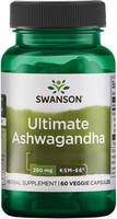 Swanson, Ultimate Ashwagandha (KSM-66® Ashwagandha-Extrakt), 60 Vegane Kapseln,