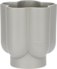 - Portatrucchi Fiore - Stoneware - Collezione Accessori Bagno - Ø 12 Cm - 13 Cm 