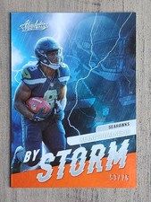  2022 Panini Absolute - Kenneth Walker III RC - By Storm *Orange Spectrum* /75