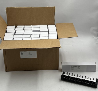 #ad BOX OF 36 GE GENERAL ELECTRIC EB TERMINAL BOARD EB25B12 600V 30A $659.59