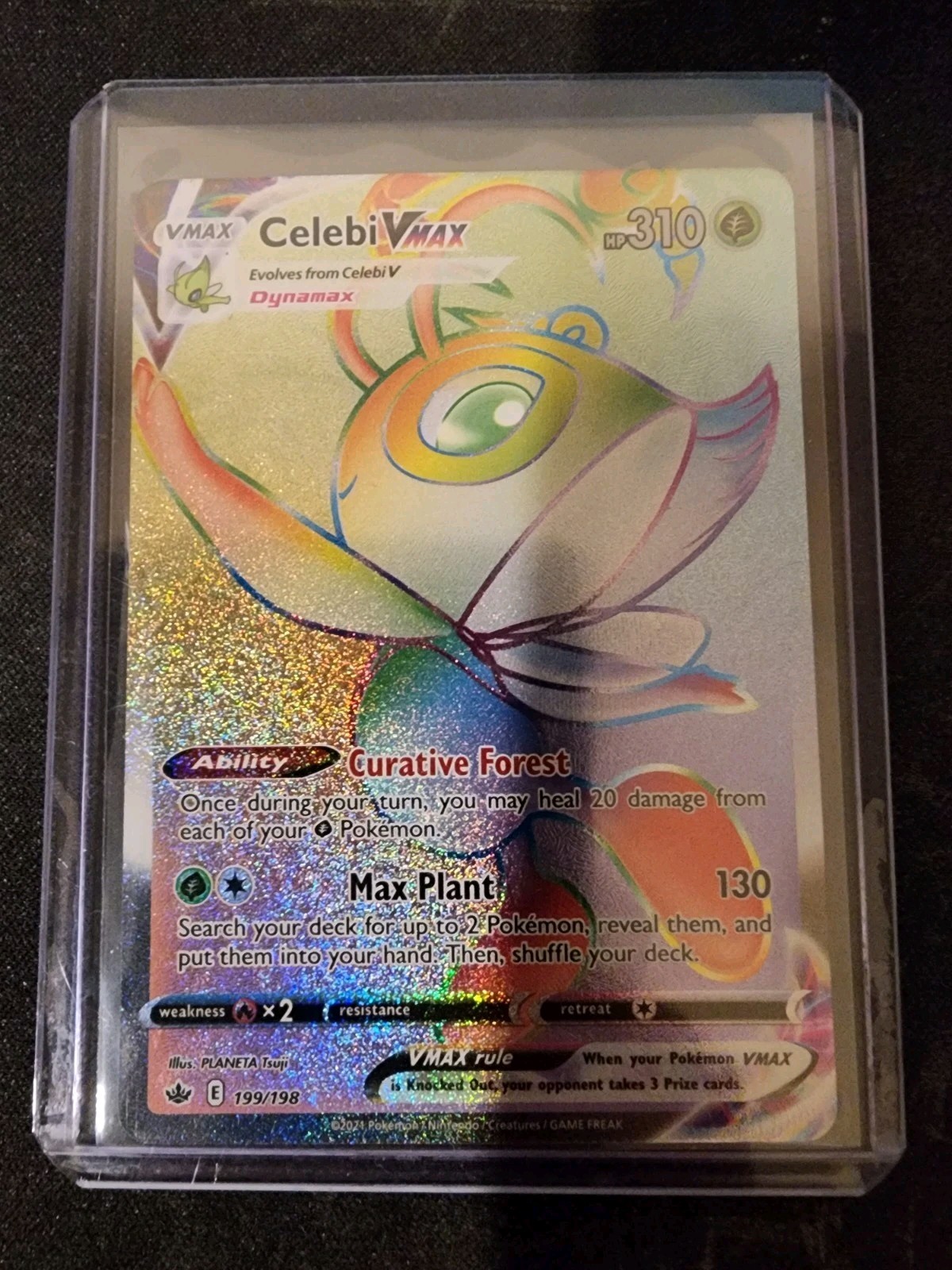 Celebi VMAX (Secret) 199/198 Swsh06: Sword & Shield - Chilling Reign Holo