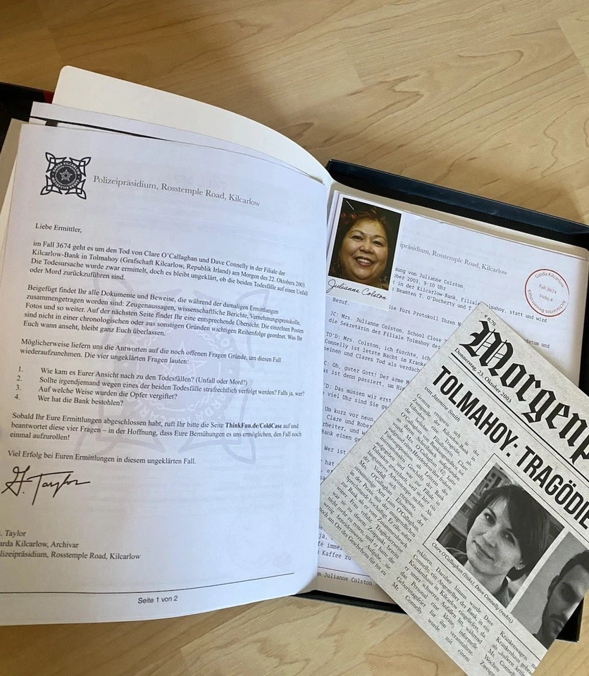 NEU Thinkfun Familienspiel Logikspiel Cold Case: Mord mit Zinsen 76486 - Bild 3 von 4