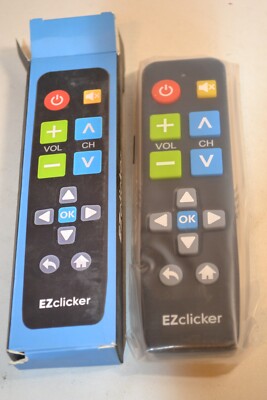 EZ Clicker Big Button Universal TV Remote (BLACK)