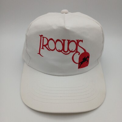 Iroquois Steeplechase Horse Race Hat Snapback Souvenir Cap White Red Script Logo
