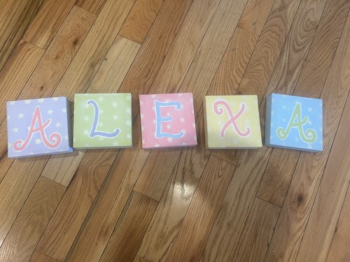 Nursery Letters Blocks Room Decor Alex’s Pottery Barn Kids Baby