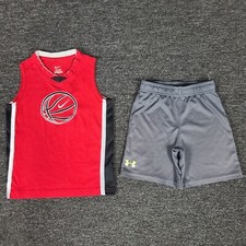 Boys Outfit Size 4 Nike Tank Top  Under Armour Shorts Gym Basketball School  