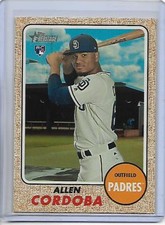 2017 Topps Heritage Allen Cordoba Rookie Card