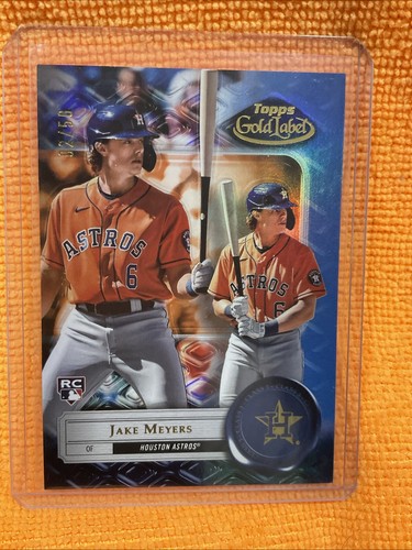Jake Meyers Rookie 2022 Topps Gold Label #71 Class 3 Blue /50 Houston Astros - Picture 2 of 4