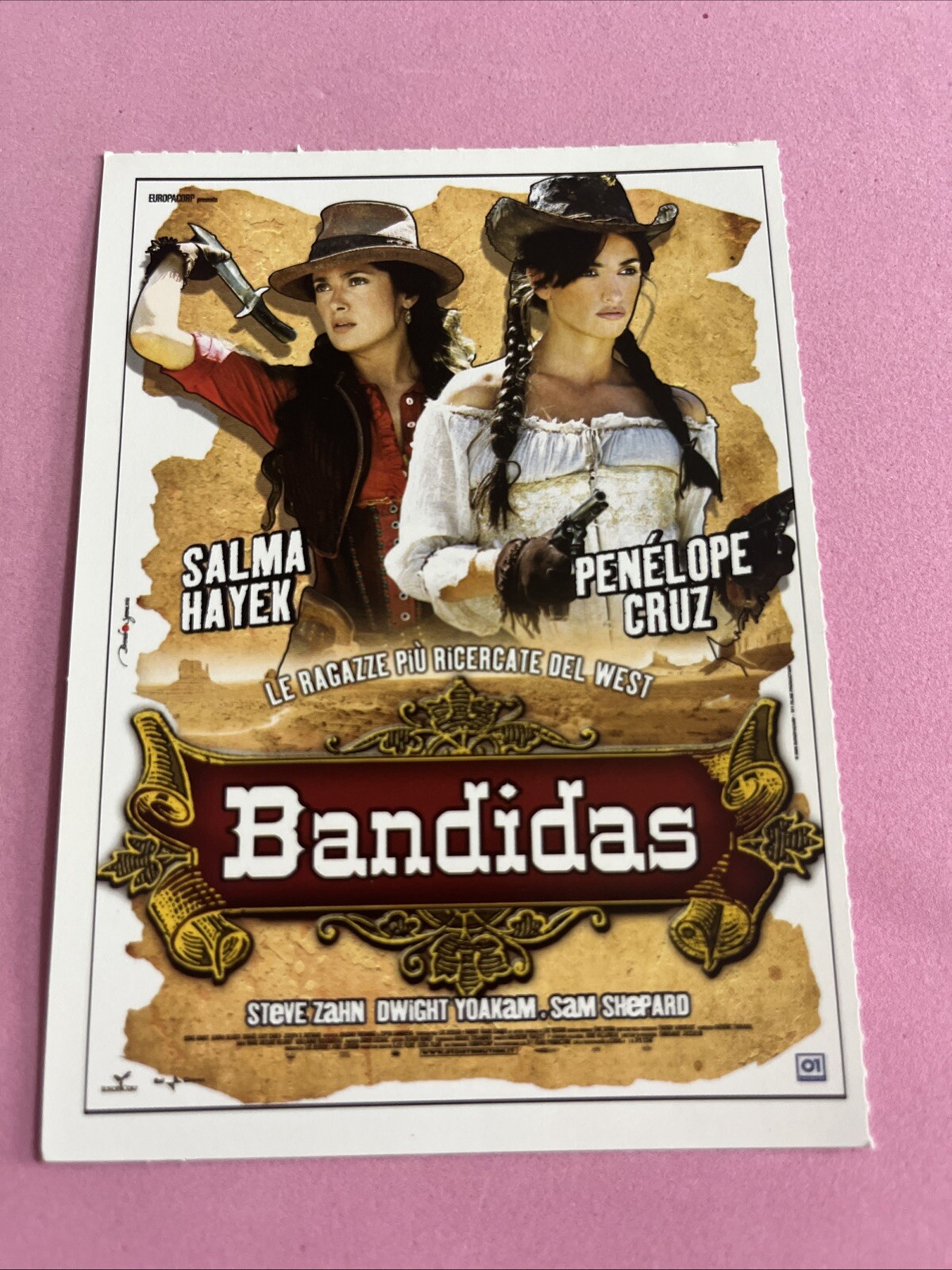 MINI LOCANDINA CIAK FILM POSTCARD Bandidas - COLLEZIONE CINEMA