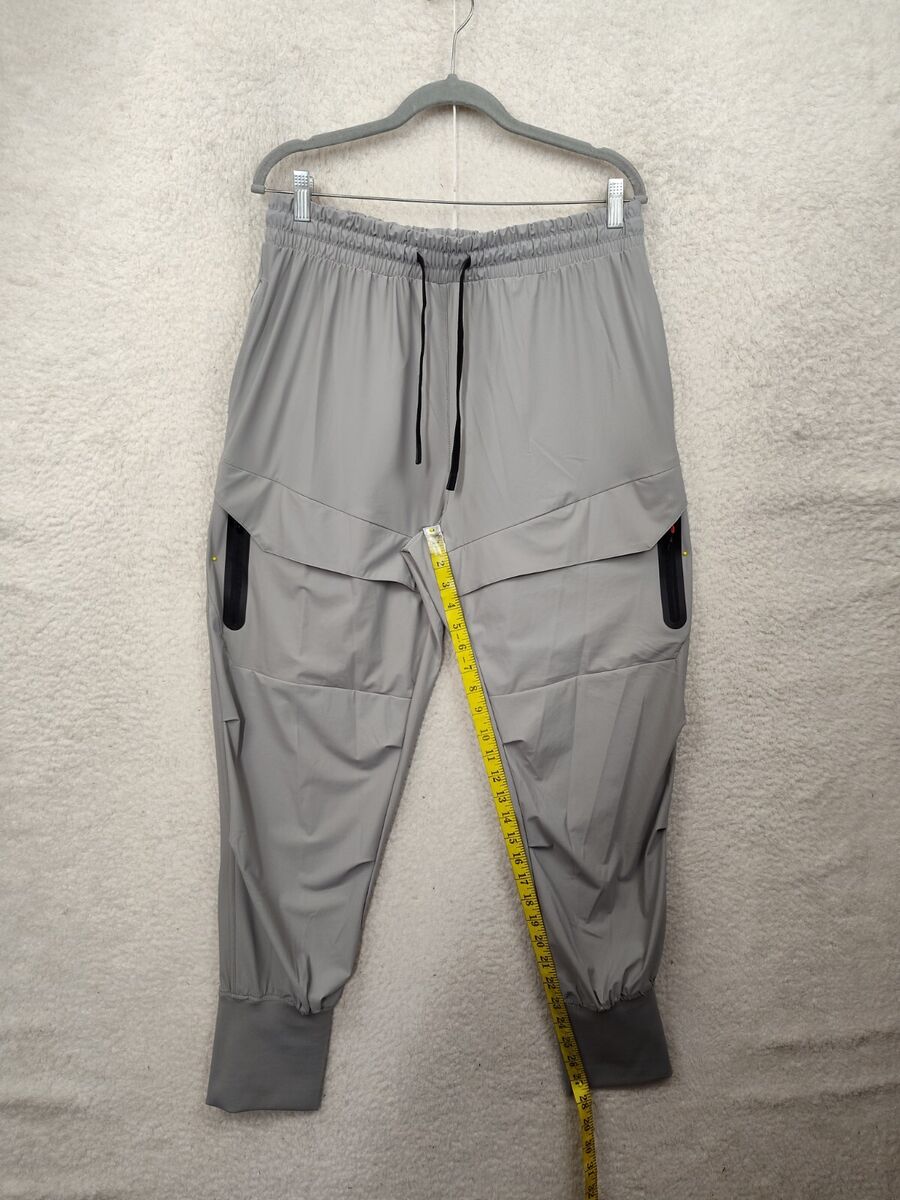 AHA Active Men Pants 2XL Gray Nylon Blend Pull On Drawstring AHA Active Men Pants 2XL Gray Nylon Blend Pull On Drawstring