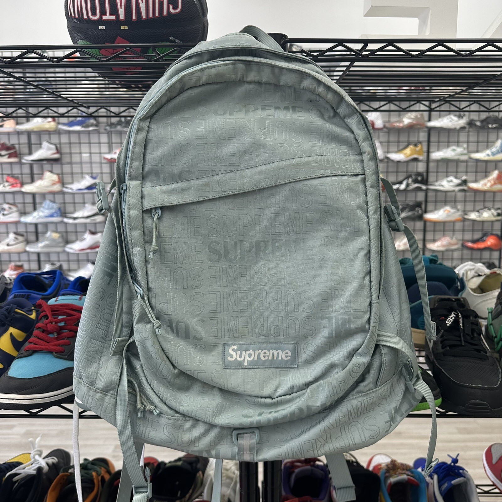 Supreme Bookbag Cadet Blue eBay