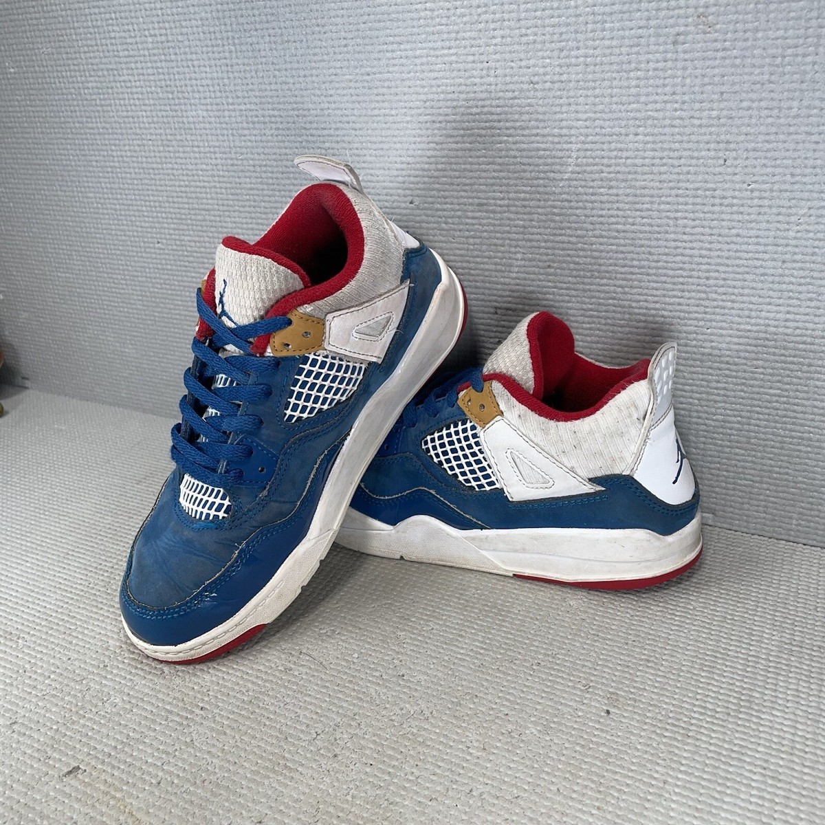 Jordan 4 Retro Preschool Sneaker French Blue / White-Gym Red