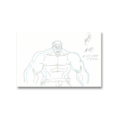 Avengers Assemble Original Production Drawing: Hulk, SSV1005