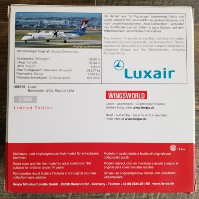 HERPA - Avion – BOMBARDIER Q400 LOT Polish Airlines - 1/500