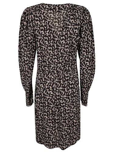 draped a-line mini dress Draped A-Line Mini Dress in Black - 6