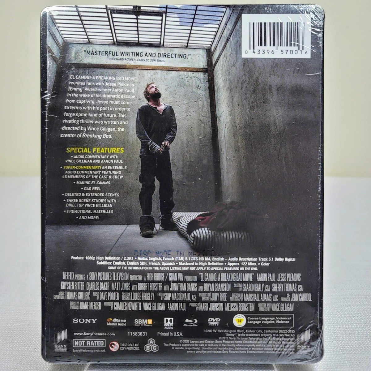 El Camino: A Breaking Bad Movie STEELBOOK Limited Edition (Blu-Ray