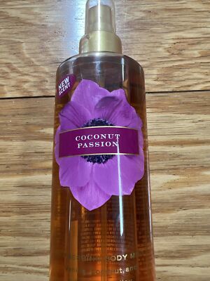 Vintage 2012 Victoria's Secret Coconut Passion og Bottle Body Mist 8.4 oz RARE