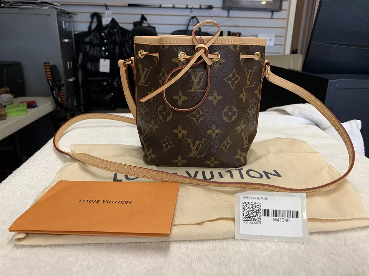 Louis Vuitton Nano Noe Monogram Bucket Bag eBay