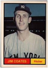 1982 Renata Galasso  Jim Coates #23 1961 World Champion New York Yankees