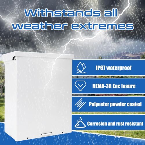 100 Amp 3P Dual Power Generator Automatic Transfer Switch, 120/240V Heavy Duty S - Picture 6 of 7