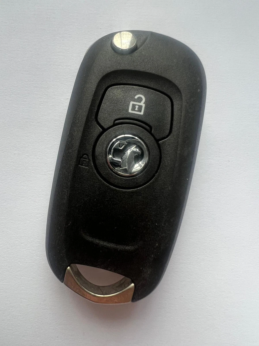 GENUINE VAUXHALL 2 BUTTON REMOTE FLIP KEY FOB CORSA ASTRA ETC TESTED WORKING