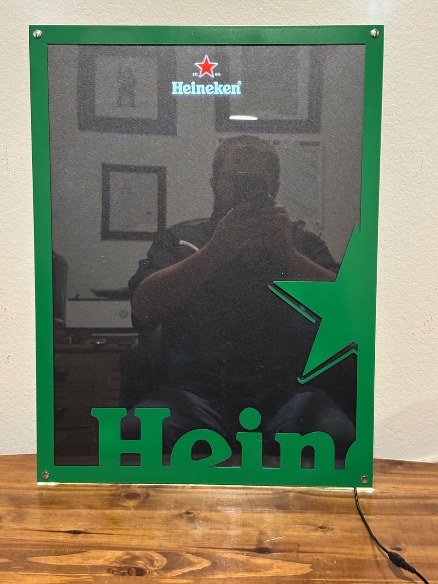 HEINEKEN BEER LED MENU BOARD MAN CAVE DECOR LIGHTED SIGN NEW IN