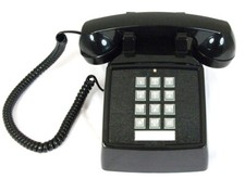 Cortelco 2500-V-Bk 250000-Vba-20M Desk W/ Volume Black